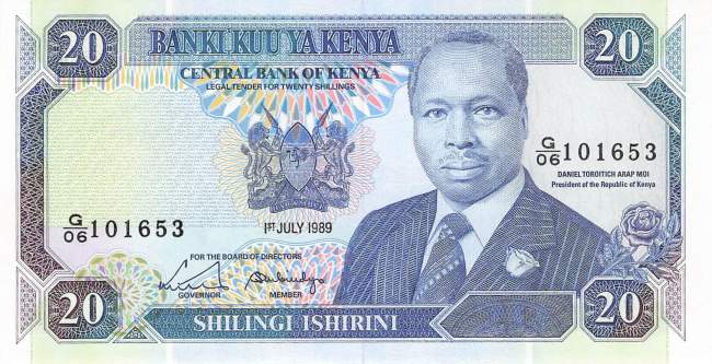 20 Shilingi 1989 p.25b